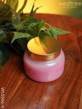 Iridescent Scented Soy Wax Jar (2.5 Inches) - Wl0506 Pink Candles And Votives