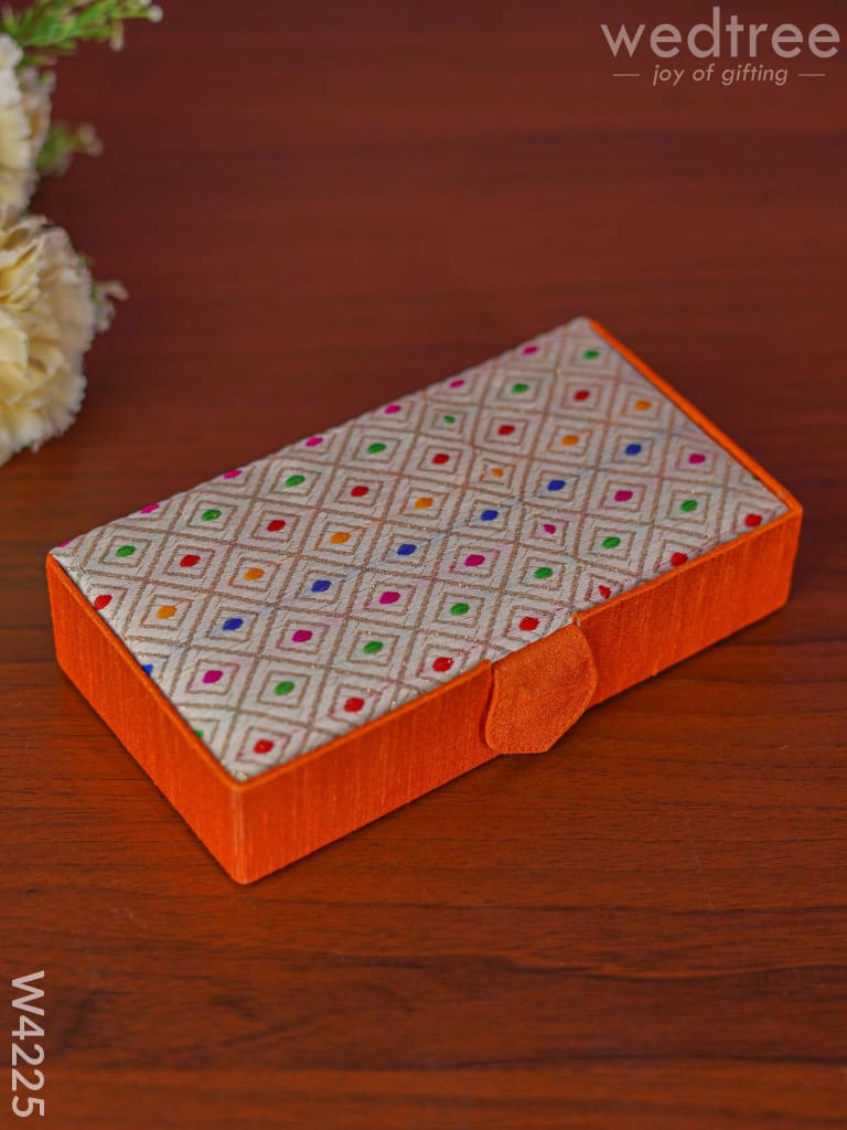 Jewel Box Rectangle With Colourful Dots - W4225 Jewellery Holders