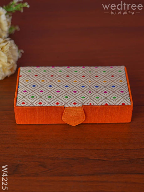 Jewel Box Rectangle With Colourful Dots - W4225 Jewellery Holders