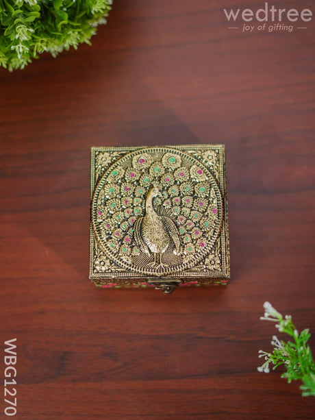 Jewel Box With Peacock Design - Wbg1270 Jewellery Holders