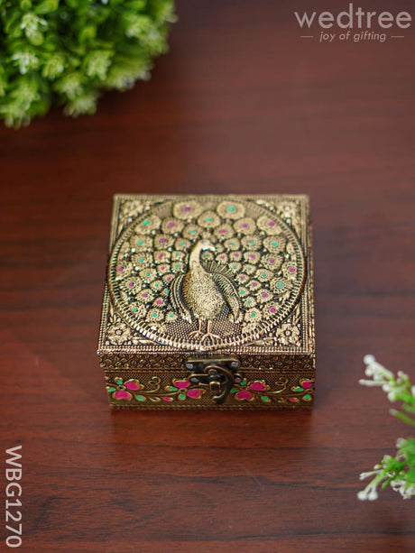 Jewel Box With Peacock Design - Wbg1270 Jewellery Holders