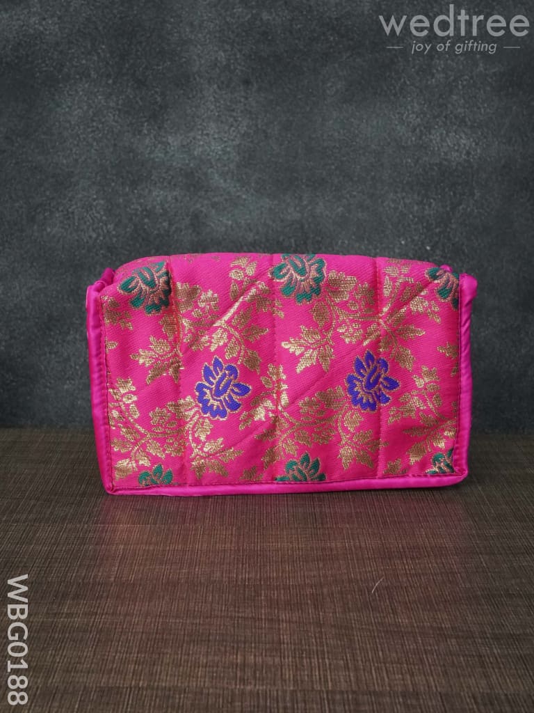 Jewel Pouch With Multicolour Floral Design - Wbg0188 Jewellery Holders