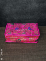 Jewel Pouch With Multicolour Floral Design - Wbg0188 Jewellery Holders