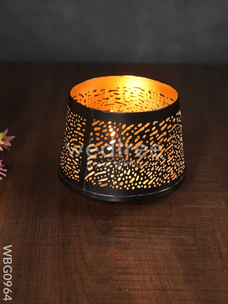 Jhaali Style Votive In Black - Wbg0964 Candles