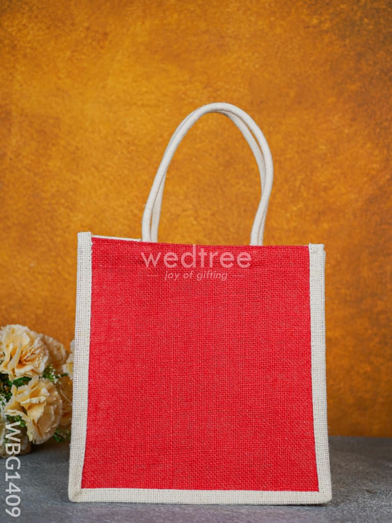 Jute Bag Kolam Design - Wbg1409 Bags