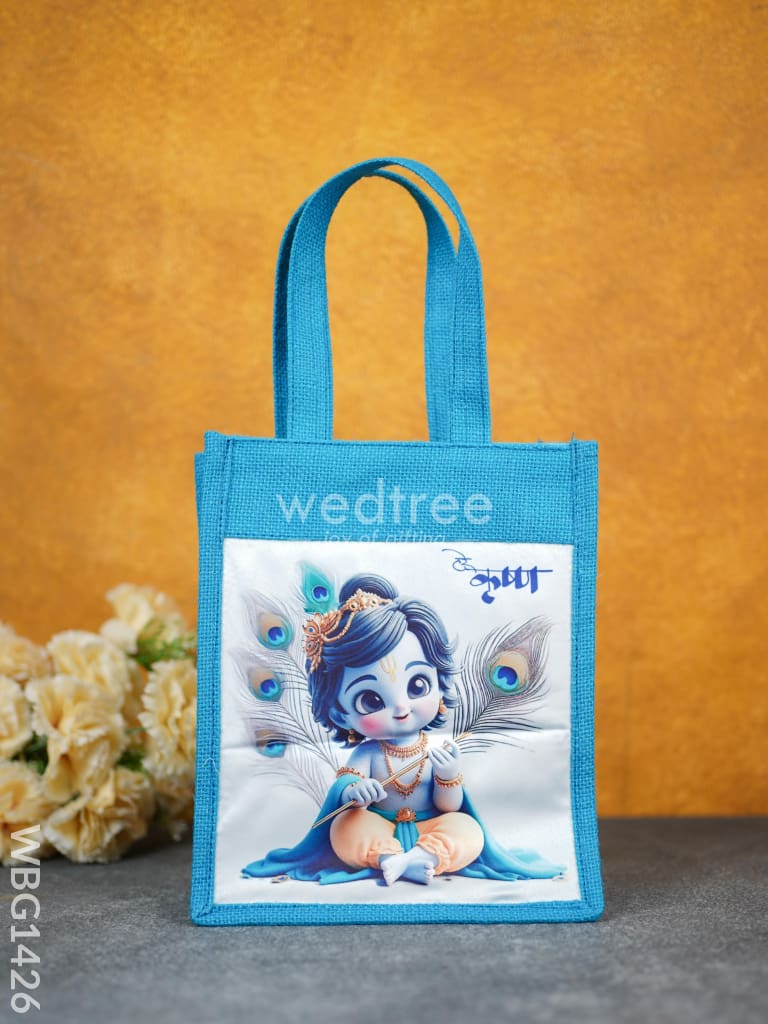 Jute Bag - Krishna Printed Wbg1426 Bags