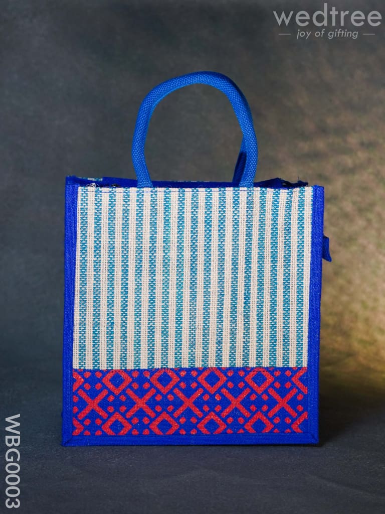 Jute Bag With Floral Patterns - Wbg0003 Bags