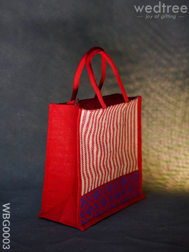 Jute Bag With Floral Patterns - Wbg0003 Bags