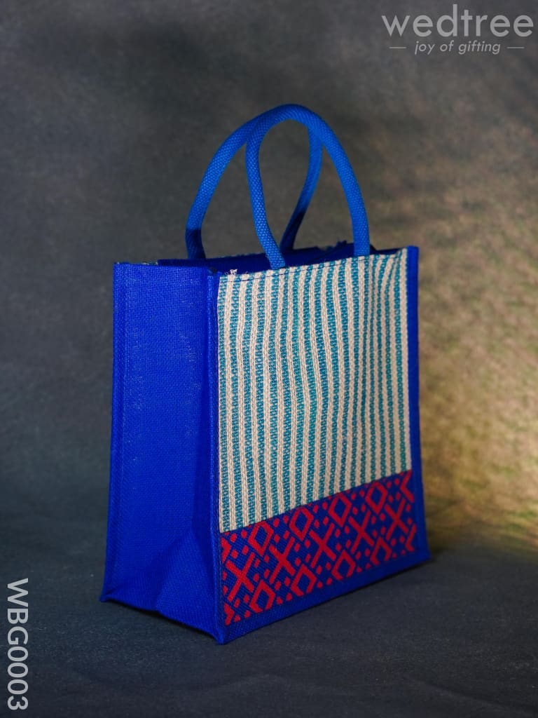 Jute Bag With Floral Patterns - Wbg0003 Bags