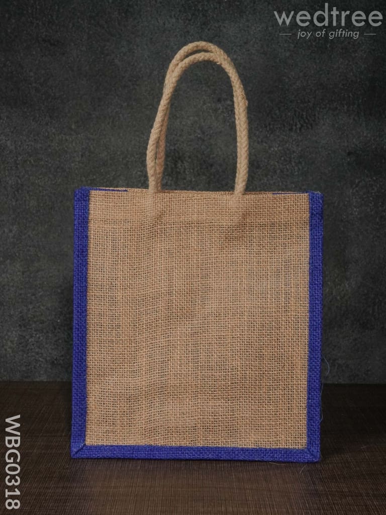 Jute Bag With Lace Work - Wbg0318 Bags