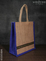 Jute Bag With Lace Work - Wbg0318 Bags