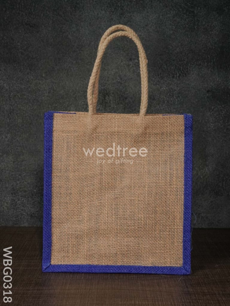 Jute Bag With Lace Work - Wbg0318 Bags