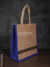 Jute Bag With Lace Work - Wbg0318 Bags