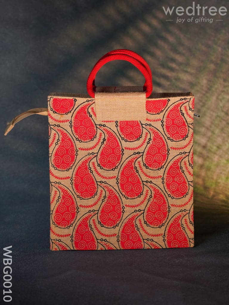 Jute Bag With Mango Prints - Wbg0010 Bags