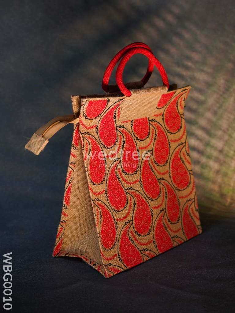 Jute Bag With Mango Prints - Wbg0010 Bags