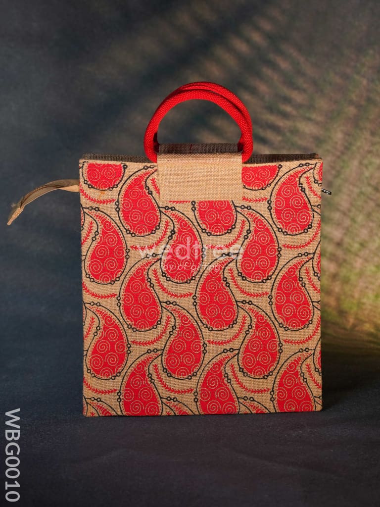 Jute Bag With Mango Prints - Wbg0010 Bags