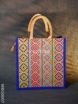 Jute Bag With Multi-Colour Stripes - Wbg0007 Bags