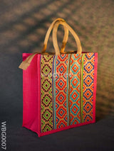 Jute Bag With Multi-Colour Stripes - Wbg0007 Bags