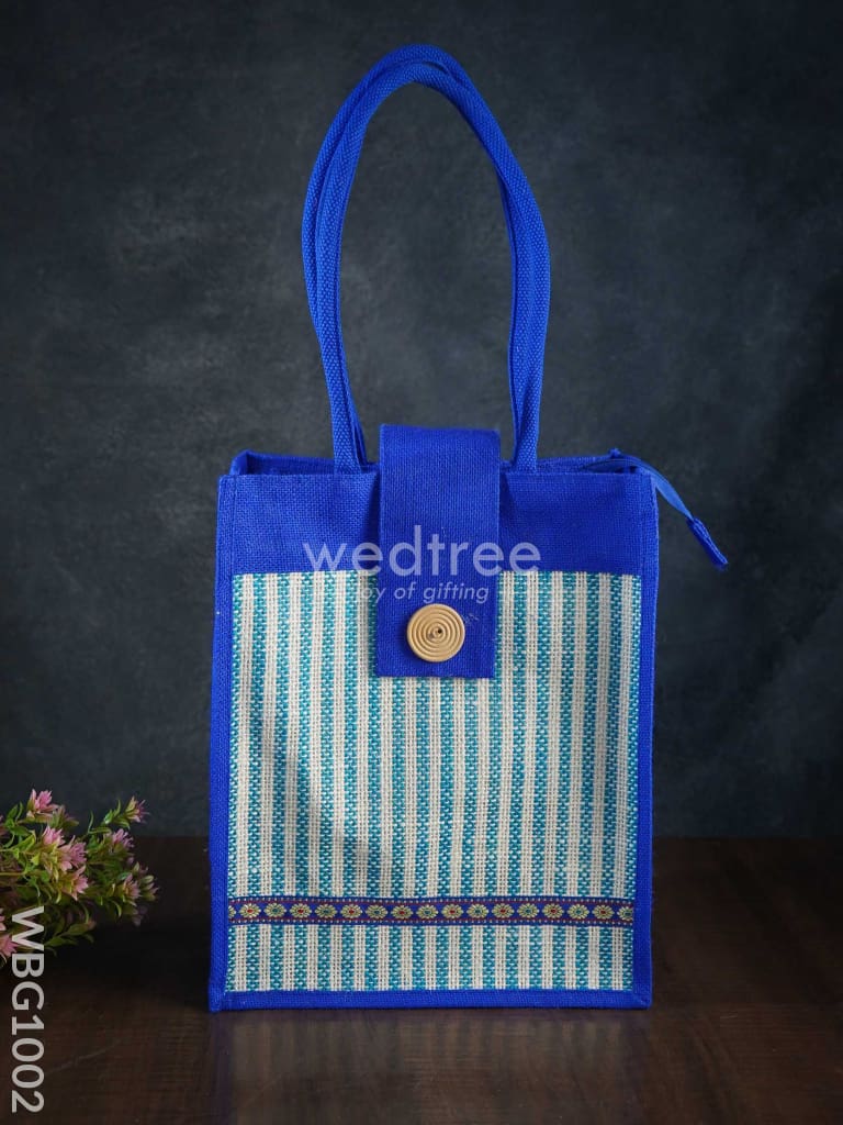 Jute Bag With Printed Stripes - Wbg1002 Bags