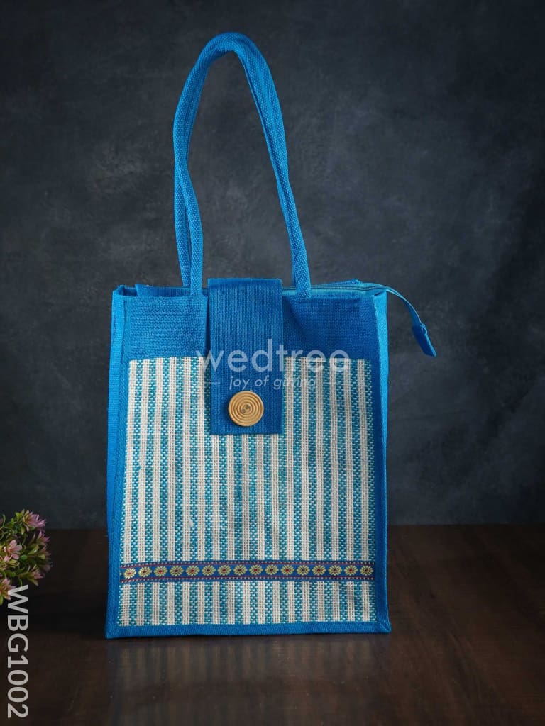 Jute Bag With Printed Stripes - Wbg1002 Bags