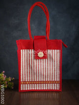 Jute Bag With Printed Stripes - Wbg1002 Bags