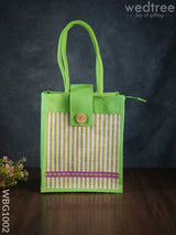 Jute Bag With Printed Stripes - Wbg1002 Bags