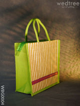 Jute Bag With Strip Prints - Wbg0004 Bags