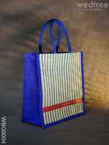 Jute Bag With Strip Prints - Wbg0004 Bags