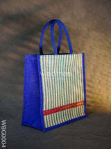 Jute Bag With Strip Prints - Wbg0004 Bags