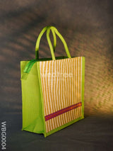 Jute Bag With Strip Prints - Wbg0004 Bags