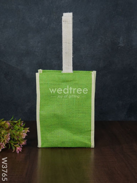 Jute Bag With Velcro - W3765 Bags