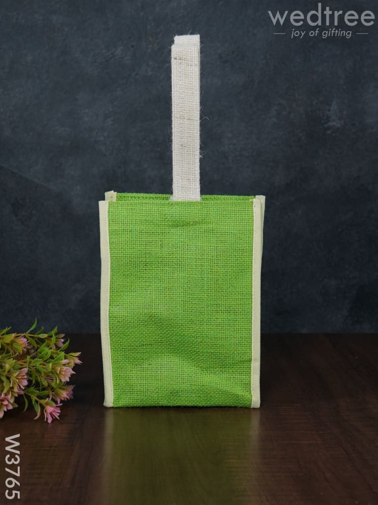 Jute Bag With Velcro - W3765 Bags