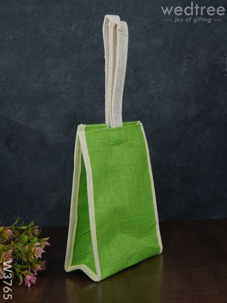 Jute Bag With Velcro - W3765 Bags