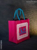Jute Bag With Warli Print - Wbg0001 Bags