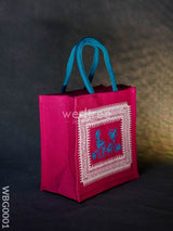 Jute Bag With Warli Print - Wbg0001 Bags