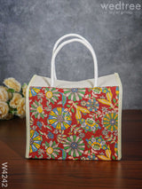 Jute Kalamkari Lunch Bag - W4242 Bags