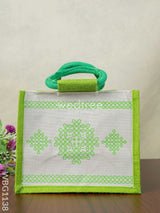 Jute Rangoli Design Bag - Wbg1138 Bags