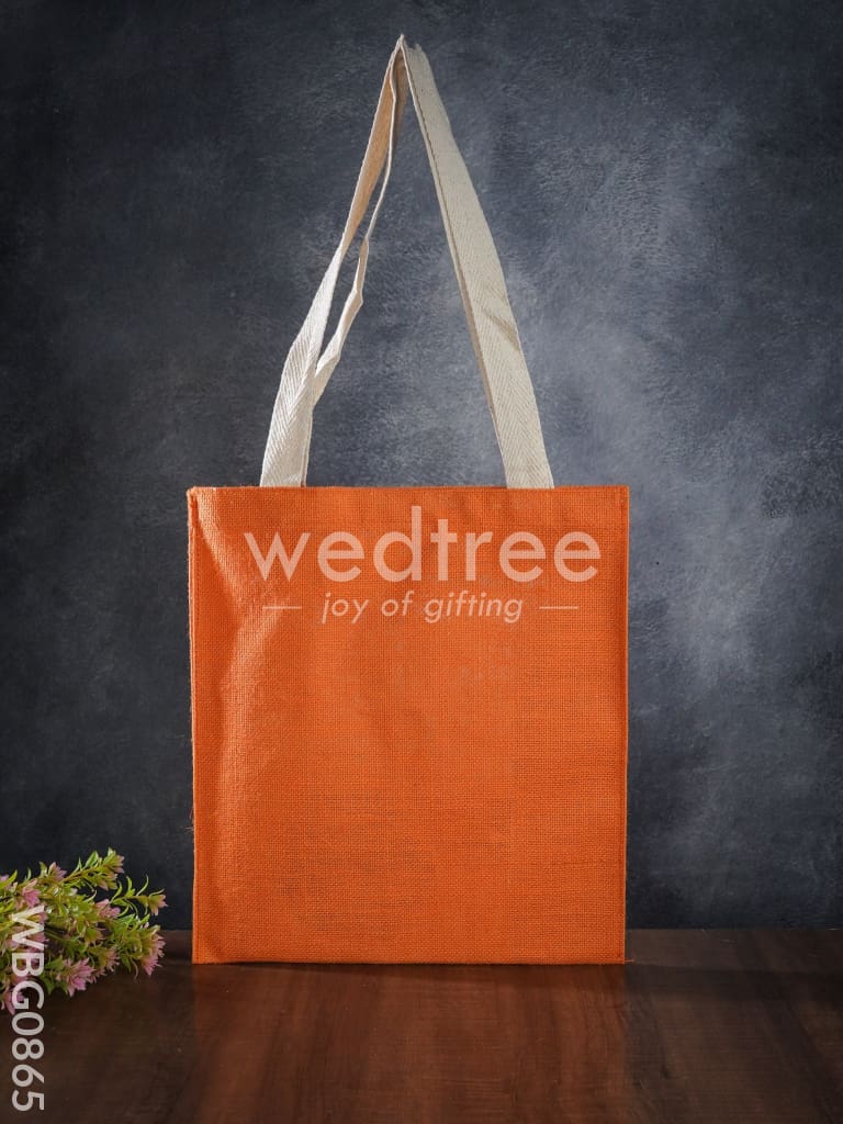 Jute Shopping Bag With Thread Handle - Wbg0865 Bags