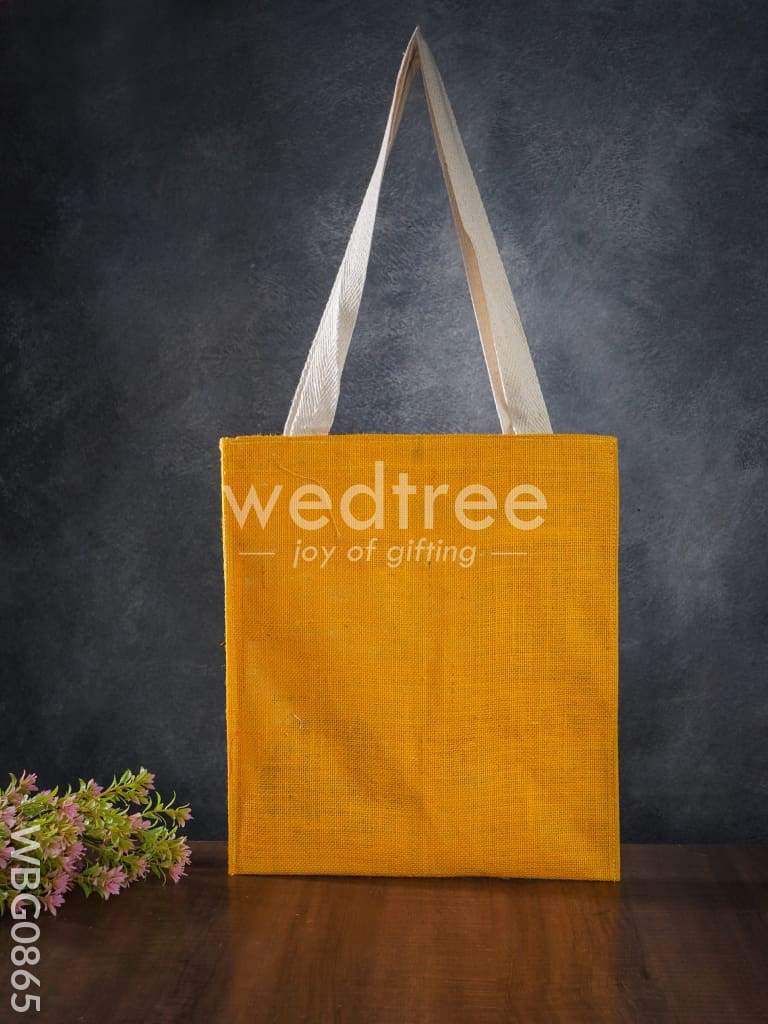 Jute Shopping Bag With Thread Handle - Wbg0865 Bags