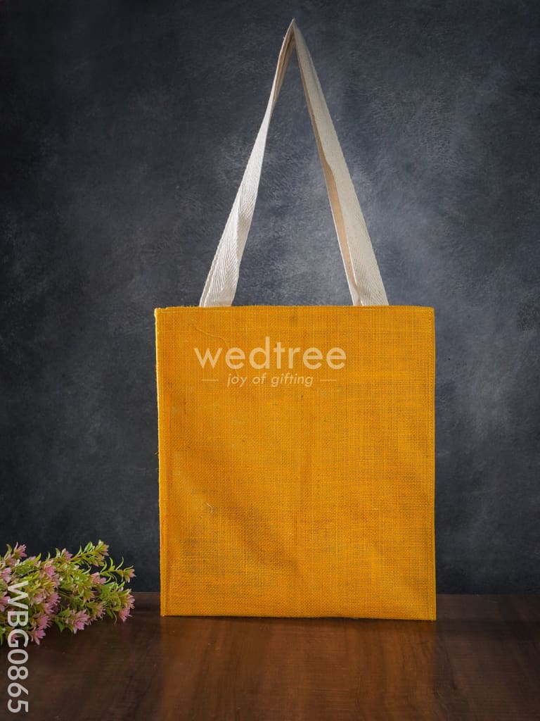 Jute Shopping Bag With Thread Handle - Wbg0865 Bags