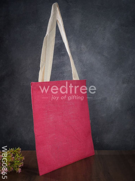 Jute Shopping Bag With Thread Handle - Wbg0865 Bags