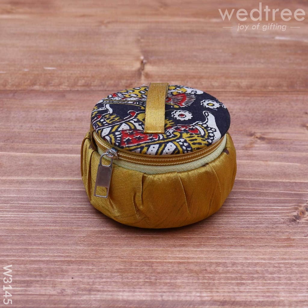 Kalamkari Bangle Box - W3145 Jewellery Holder