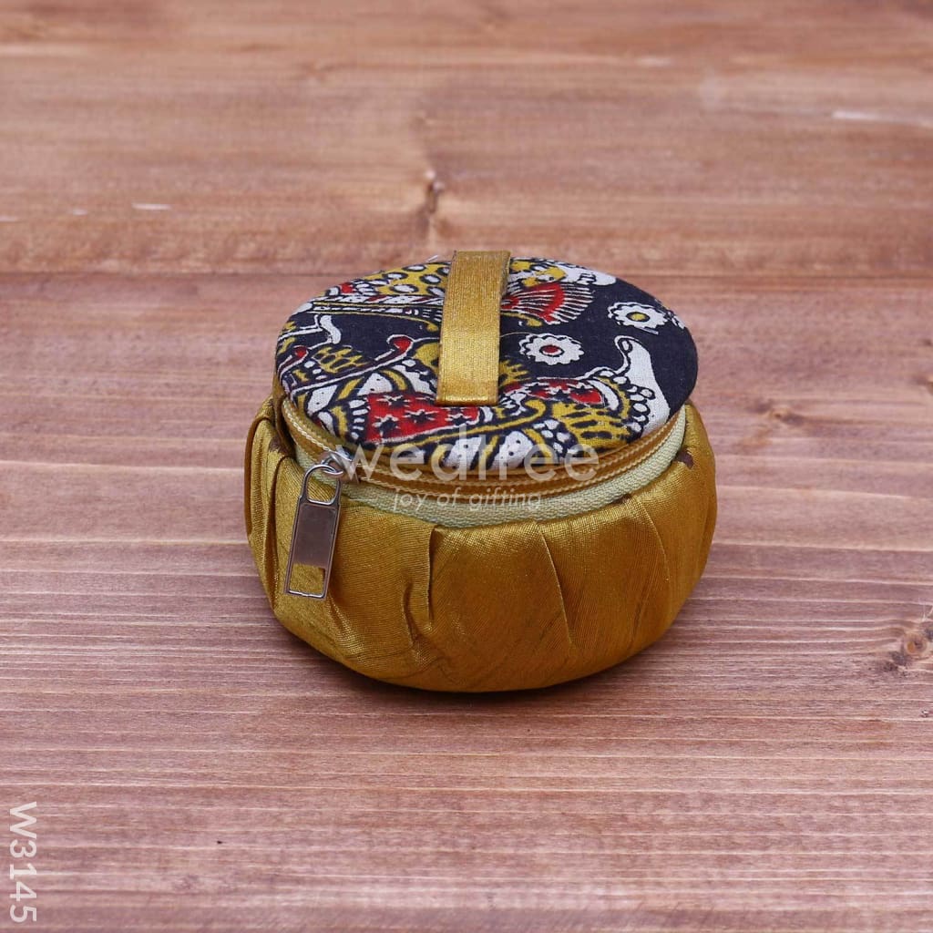 Kalamkari Bangle Box - W3145 Jewellery Holder