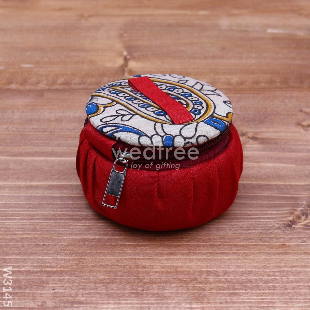 Kalamkari Bangle Box - W3145 Jewellery Holder