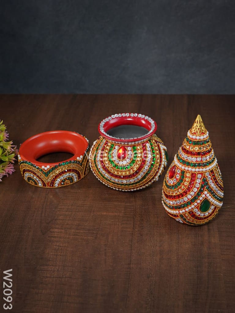 Kalash - Kundan With Stone W2093 Wedding Essentials