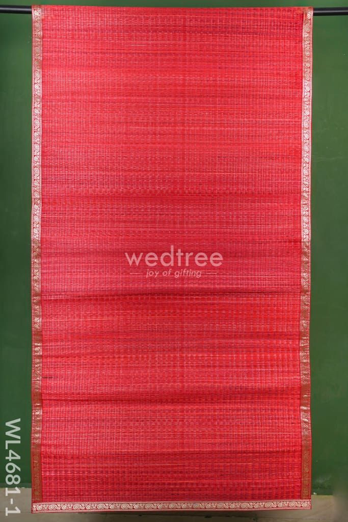 Kalyana Pattu Pai - Zari Borders Wl4681 Red Wedding Essentials