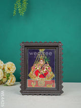 Kamakshi Photo Frame With Tanjore Art Work - Flat (Gold Foil) 8 X 6 Inch Wl4426 Painting