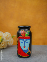 Kondapalli - Handpainted Flower Vase Wl4208 Buddha Wooden Decor