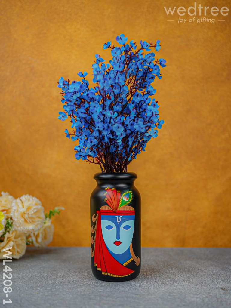 Kondapalli - Handpainted Flower Vase Wl4208 Wooden Decor