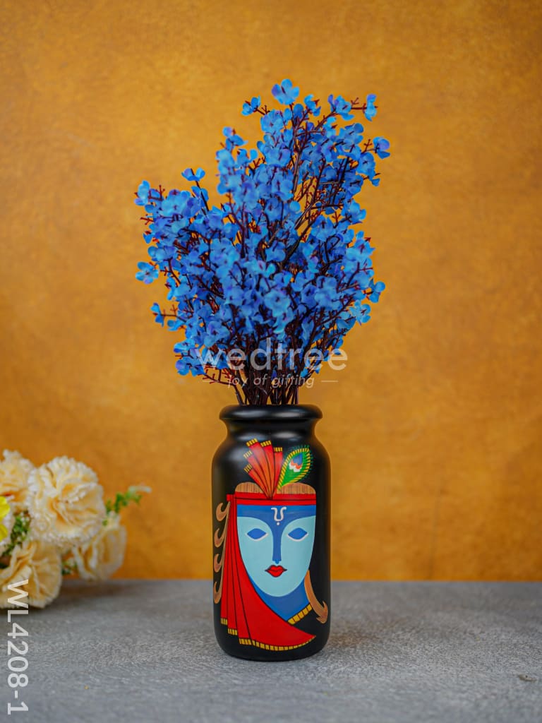 Kondapalli - Handpainted Flower Vase Wl4208 Wooden Decor